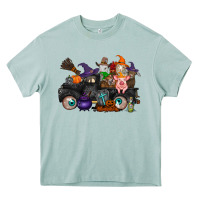 Arona halloween farm animals truck Heavy Core Tee - RacoonDesign