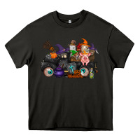 Asphalt halloween farm animals truck Heavy Core Tee - RacoonDesign