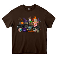 Chocolate Brown halloween farm animals truck Heavy Core Tee - RacoonDesign