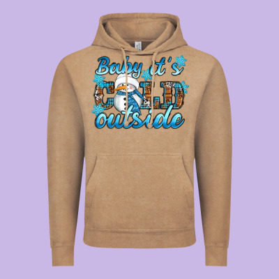 Baby It's Cold Outside Vintage Hoodie Designed By Ranaportraitstore