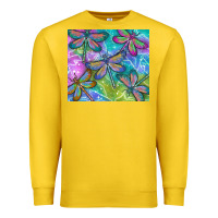 Lemon dragonflies Premium Sweatshirt - TumblerDesignByShophia