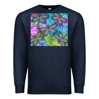 Navy dragonflies Premium Sweatshirt - TumblerDesignByShophia