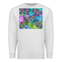Oatmeal Heather dragonflies Premium Sweatshirt - TumblerDesignByShophia