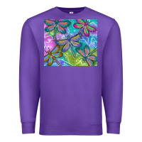 Purple dragonflies Premium Sweatshirt - TumblerDesignByShophia