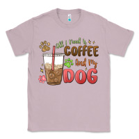 Lilac all i need is coffee and my dog Classic Tee - MaliasSmallBusiness