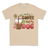 Mushroom all i need is coffee and my dog Classic Tee - MaliasSmallBusiness