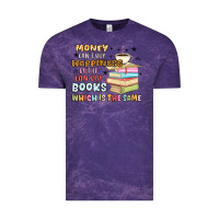 Cloud Purple money can't buy happiness but it can buy books Vintage Tee - MaliasSmallBusiness