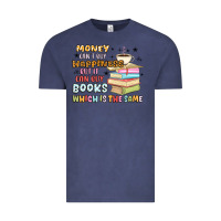 Vintage Denim money can't buy happiness but it can buy books Vintage Tee - MaliasSmallBusiness