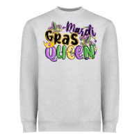 Heather Grey mardi gras queen Heavyweight Sweatshirt - MaliasSmallBusiness