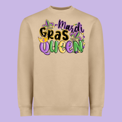 Mardi Gras Queen Heavyweight Sweatshirt Designed By Maliassmallbusiness