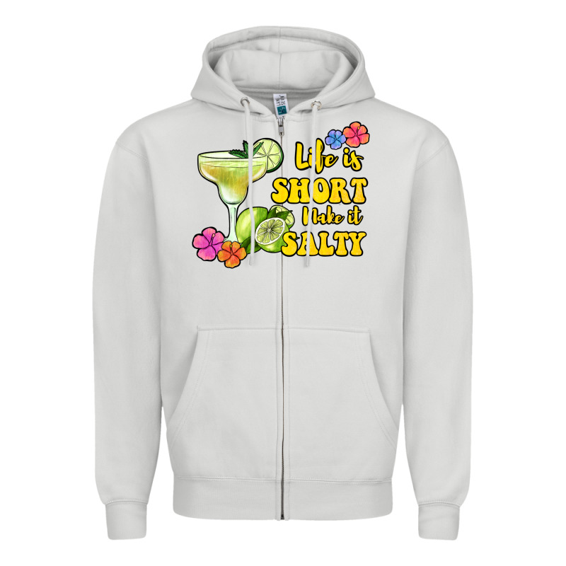 Life Is Short Make It Salty Zipper Hoodie by Jasminsmagicworld | Teevron