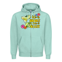 Seafoam life is short make it salty Zipper Hoodie - Jasminsmagicworld