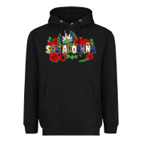 Black salvadorena Heavyweight Hoodie - texasbilliewilder