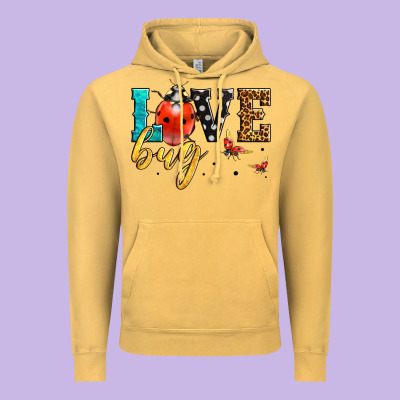 Love Bug Lady Bug Vintage Hoodie Designed By Lillyallendesigns