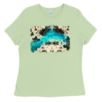 Matcha turquoise, cowhide backgraund Ladies Tee - JahusDesignShop
