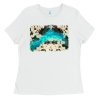 White turquoise, cowhide backgraund Ladies Tee - JahusDesignShop