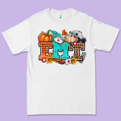 Emt With Fall Premium Tee Designed By Adodesignshop
