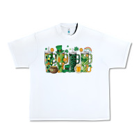 White st.patricks stanley Urban Heavy Tee - MaliasSmallBusiness