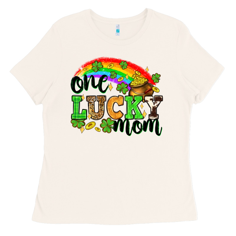 One Lucky Mom St. Patricks Day Ladies Tee by Neo Western | Teevron