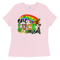 Bubblegum Pink One lucky mom St. Patricks Day Ladies Tee - Neo Western