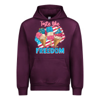 Mauve Wine taste like freedom 4th of july Urban Hoodie - FaDigitalArtStudio
