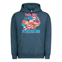 Pigment Midnight Navy taste like freedom 4th of july Urban Hoodie - FaDigitalArtStudio