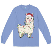 Colony Blue christmas llama Long Sleeve Tee - MaliasSmallBusiness