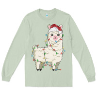 Matcha christmas llama Long Sleeve Tee - MaliasSmallBusiness