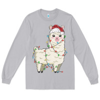 Moon Dust christmas llama Long Sleeve Tee - MaliasSmallBusiness
