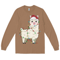 Toasted Coconut christmas llama Long Sleeve Tee - MaliasSmallBusiness
