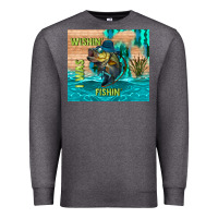 Charcoal Heather wıshın i was fıshın Premium Sweatshirt - TumblerDesignByShophia