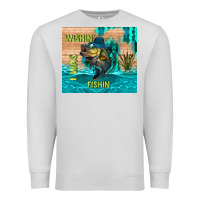Dove Grey wıshın i was fıshın Premium Sweatshirt - TumblerDesignByShophia