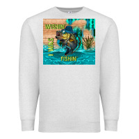 Oatmeal Heather wıshın i was fıshın Premium Sweatshirt - TumblerDesignByShophia