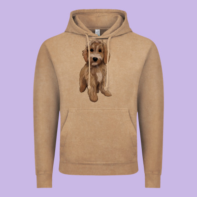 Maltipoo Vintage Hoodie Designed By Barkaloodesign