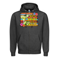 Charcoal Heather life is short make it salty Zipper Hoodie - Jasminsmagicworld