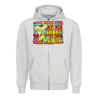 Dove Grey life is short make it salty Zipper Hoodie - Jasminsmagicworld