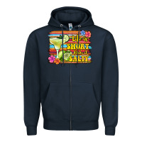 Navy life is short make it salty Zipper Hoodie - Jasminsmagicworld