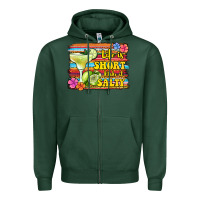 Sports Green life is short make it salty Zipper Hoodie - Jasminsmagicworld