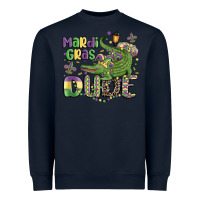 Navy mardi gras dude alligator Heavyweight Sweatshirt - MaliasSmallBusiness