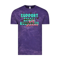 Cloud Purple support small businesses big dreams Vintage Tee - MaliasSmallBusiness