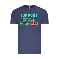Vintage Denim support small businesses big dreams Vintage Tee - MaliasSmallBusiness