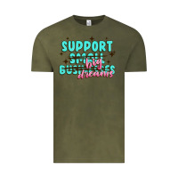 Vintage Olive support small businesses big dreams Vintage Tee - MaliasSmallBusiness