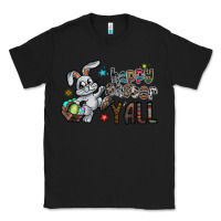 Black Happy Easter Y'all Classic Tee - CowhideDigitalArt