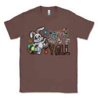 Chestnut Happy Easter Y'all Classic Tee - CowhideDigitalArt