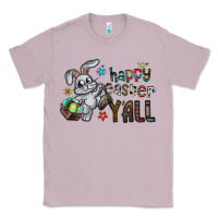 Lilac Happy Easter Y'all Classic Tee - CowhideDigitalArt