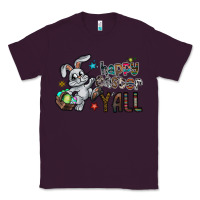 Plum Happy Easter Y'all Classic Tee - CowhideDigitalArt