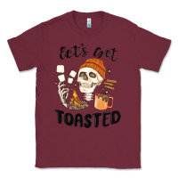 Burgundy let's get toasted camping Classic Tee - MaliasSmallBusiness