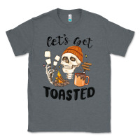 Charcoal Heather let's get toasted camping Classic Tee - MaliasSmallBusiness