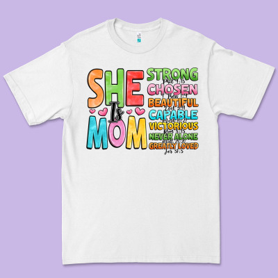 She Is Mom Premium Tee Designed By Jahusdesignshop