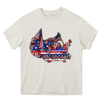 Cream america Heavy Core Tee - CowhideDigitalArt